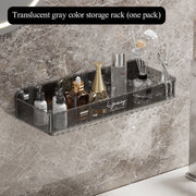 PET bathroom rack wash table cosmetic storage box on the wall bathroom storage rack toilet finishing appliances