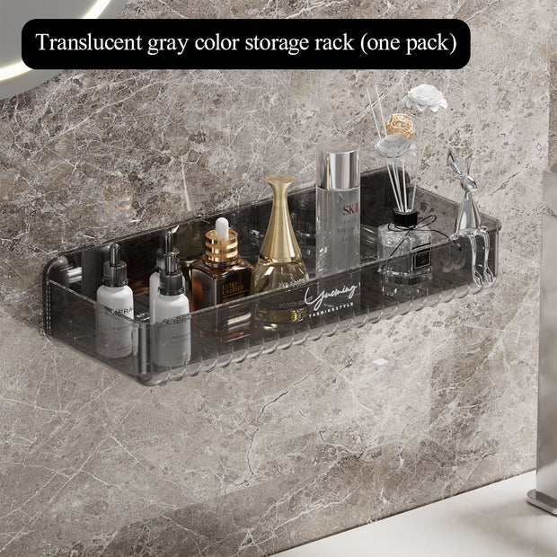 PET bathroom rack wash table cosmetic storage box on the wall bathroom storage rack toilet finishing appliances