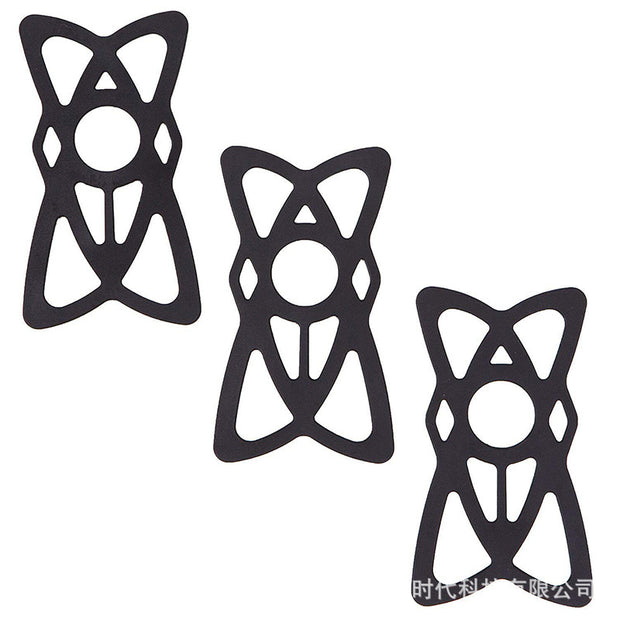 Bicycle Mobile Phone Bracket Fixed Strap Bicycle Anti-Fall Rubber Strap Silicone Sheet Riding Equipment Accessories