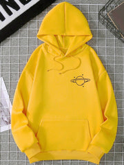 Planetary Orbit Personality Graphic Hoodies Men Fashion S-XX