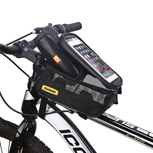 Bicycle Bag Golf Front Beam Bag Mountain Bike Headphone Audio Bag Mobile Phone Navigation Upper Tube Bag Riding Accessories
