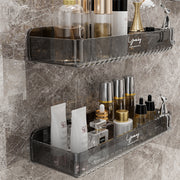 PET bathroom rack wash table cosmetic storage box on the wall bathroom storage rack toilet finishing appliances